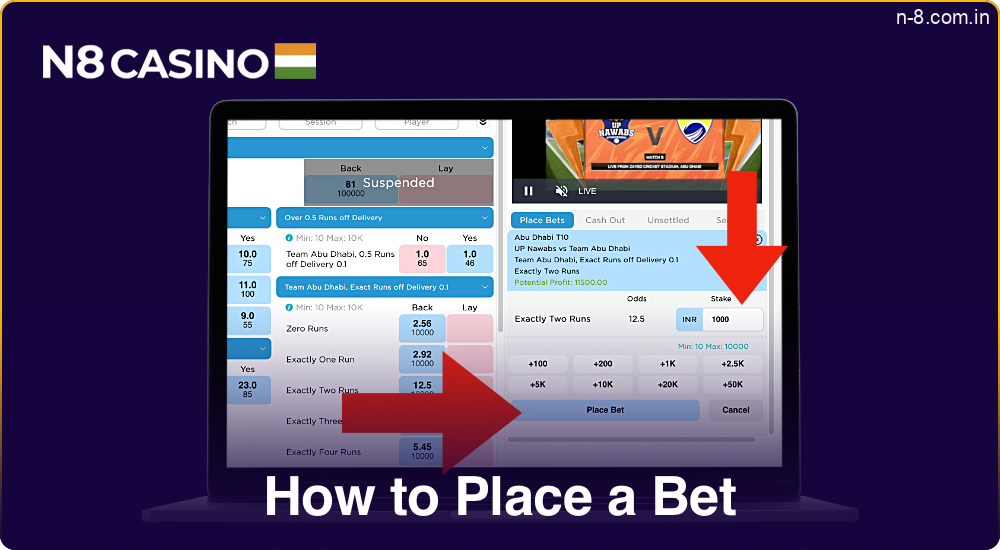 By following simple steps you can start betting on sports on the N8